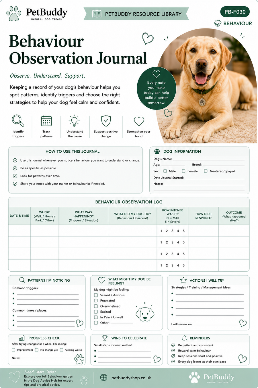 Behaviour Observation Journal