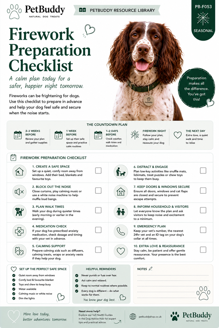 Firework Preparation Checklist