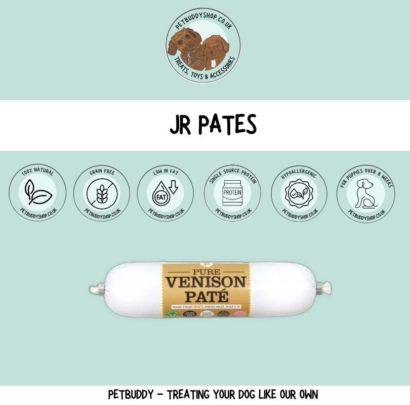 JR Pet Products Pates, perfect as dog training treats, a dog food topper and an enrichment treat.