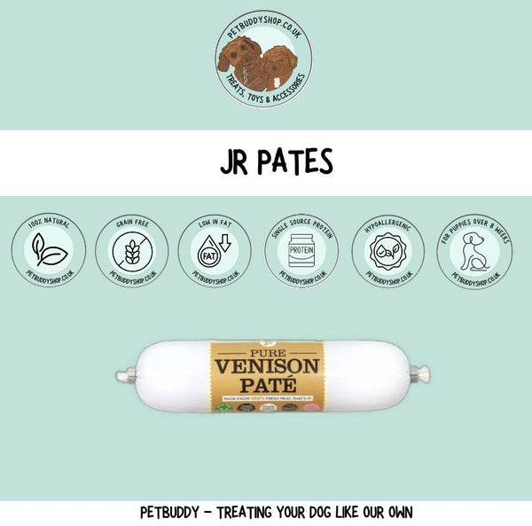 JR Pet Products Pates, perfect as dog training treats, a dog food topper and an enrichment treat.