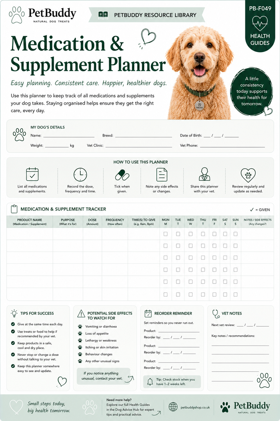 Medication & Supplement Planner