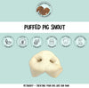Puffed porky snouts natural dog treats