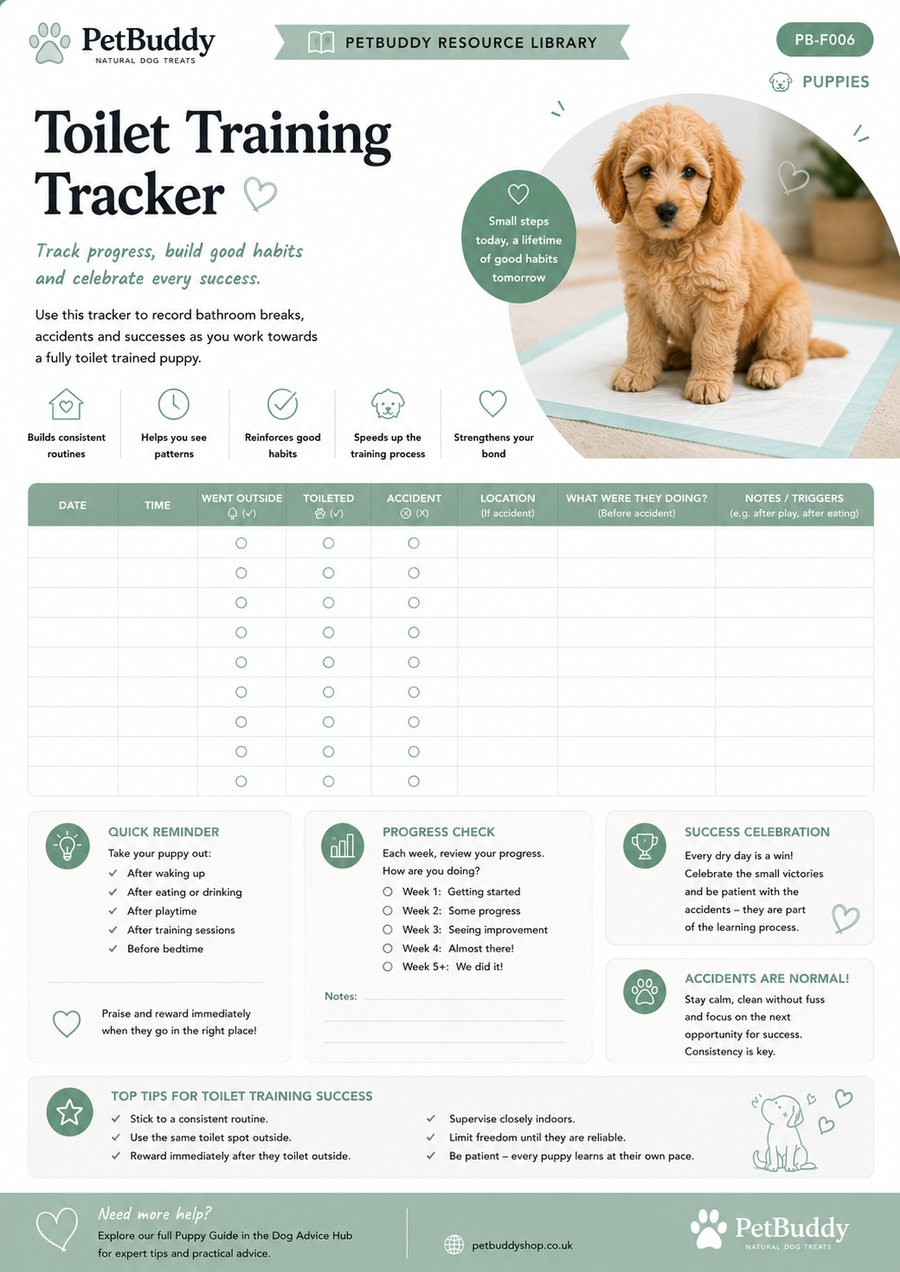 Puppy Toilet Training Tracker