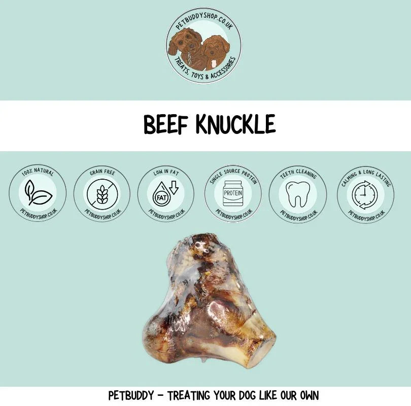  XL Beef Knuckle – 100% natural and air dried cow knuckle. Long lasting and great for teeth cleaning. 