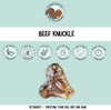  XL Beef Knuckle – 100% natural and air dried cow knuckle. Long lasting and great for teeth cleaning. 