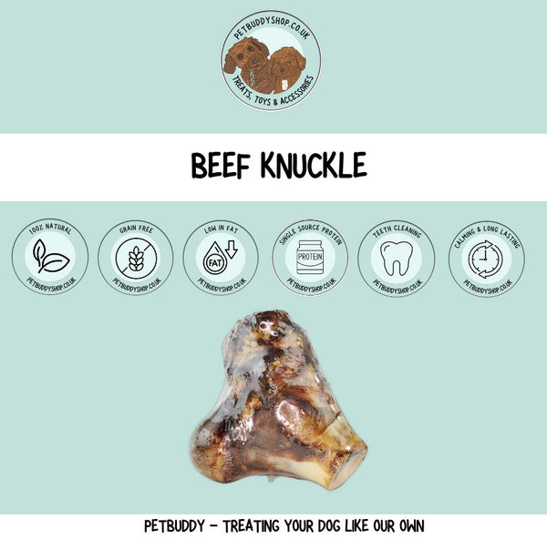  XL Beef Knuckle – 100% natural and air dried cow knuckle. Long lasting and great for teeth cleaning. 