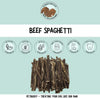 Beef spaghetti dog treats
