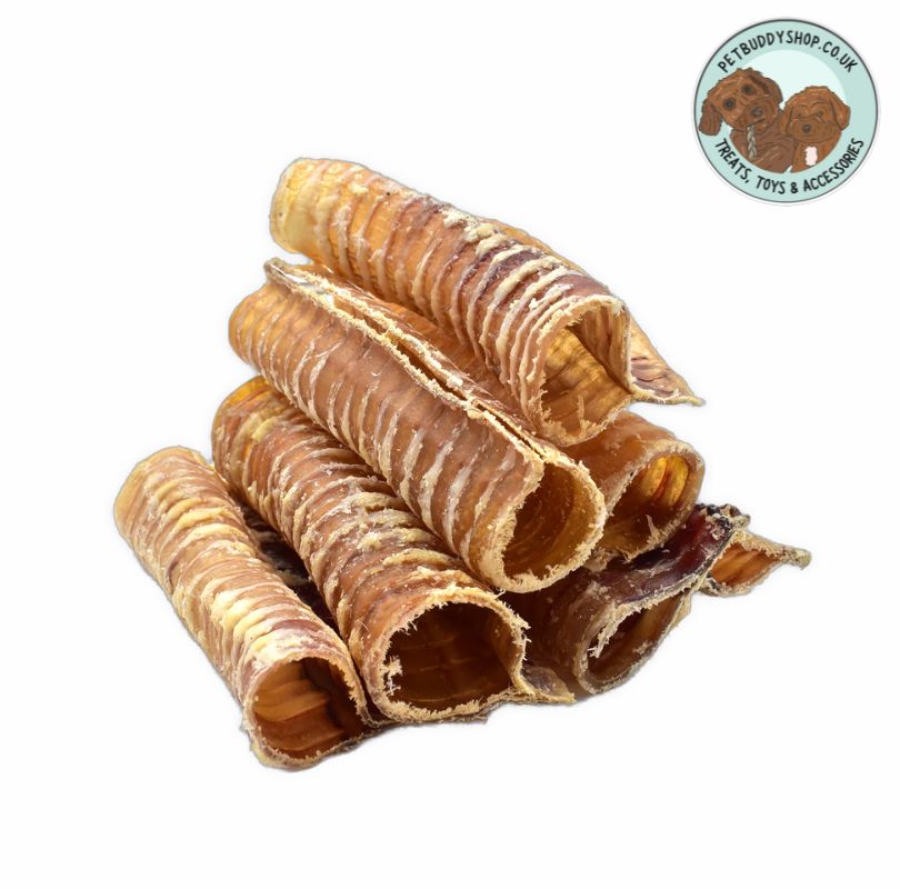 beef trachea treats for dogs, a delicious long lasting dog treat perfect all breeds and sizes. 