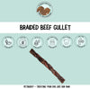 Braided beef gullet natural dog chew