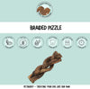 Natural braided beef pizzle dog chew – long lasting dog chew for dental health