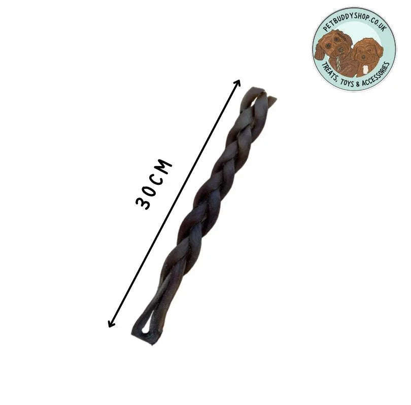 Braided Camel Skin Dog Treat – 100% natural air-dried braided camel skin treat for dogs, low-fat, hypoallergenic dog treat, ideal for sensitive stomachs, available at PetBuddy.