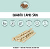 braided lamb skin for dogs