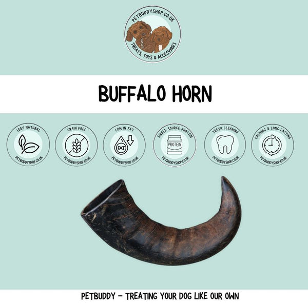 green & wilds buffalo horn long lasting natural dog chew