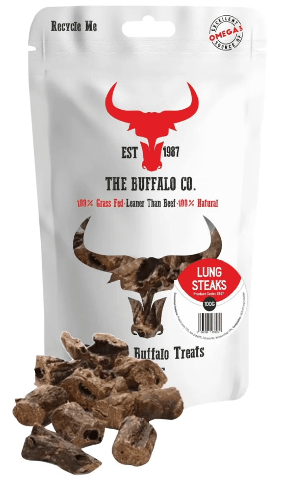 Buffalo Lung Steaks Dog Treats - PetBuddy