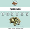 Natural Fish Skin Cubes dog treats, perfect as a dog training treat.