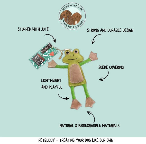 francois le frog eco dog toy