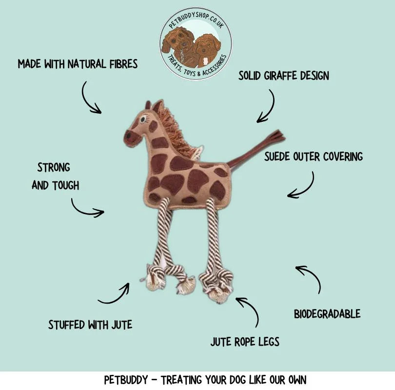 gerald the giraffe strong dog toy