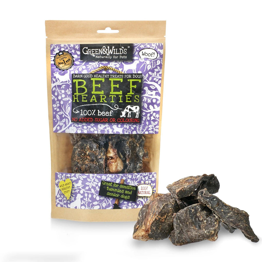 Green & Wilds Beef Hearties Dog Treat - PetBuddy