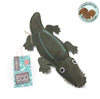 Green & Wilds Colin the Crocodile Eco Dog Toy, a great medium sized toy made from jute and suede which is perfect for playtime.