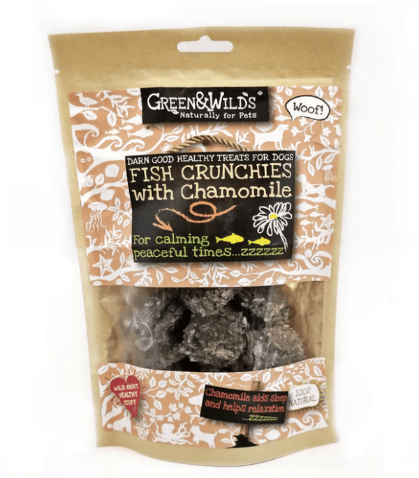Green & Wilds Fish Crunchies with Chamomile Dog Treats - PetBuddy