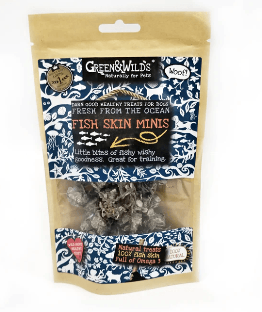 Green & Wilds Fish Skin Minis Dog Treats - PetBuddy