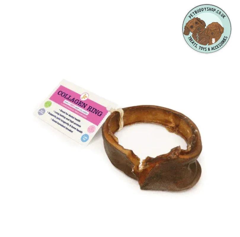 JR Pet Products Beef Collagen Dog Chew – 100% natural beef collagen treat for dogs, low-fat, long lasting chew, available at PetBuddyShop.