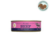 JR Pet Products tinned Beef Meat topper. Perfect for topping up your dogs's food and adding extra protein, available from PetBuddy. 