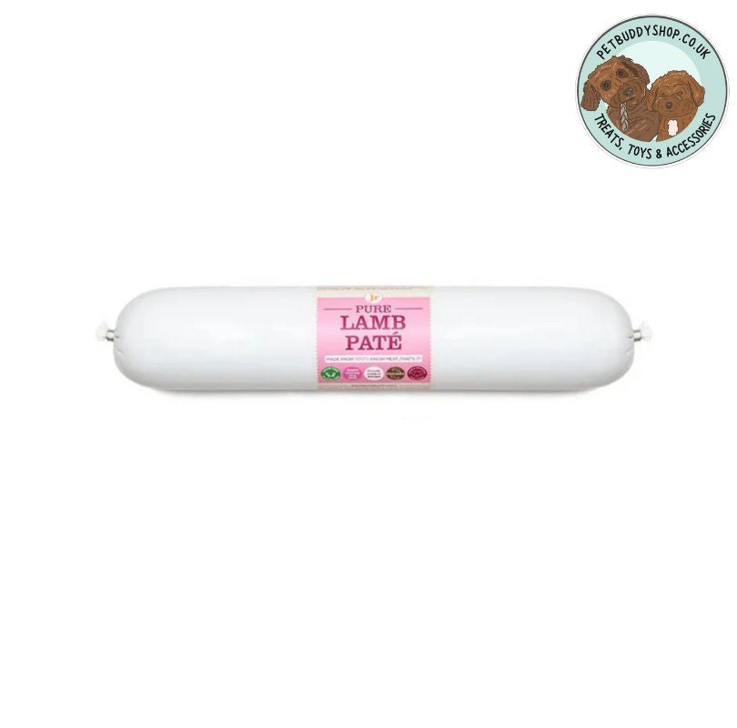 JR Pet Products Lamb Pate – 100% lamb meat for dogs, low-fat, perfect for using as a topper or training treat, ideal for sensitive stomachs, available at PetBuddy
