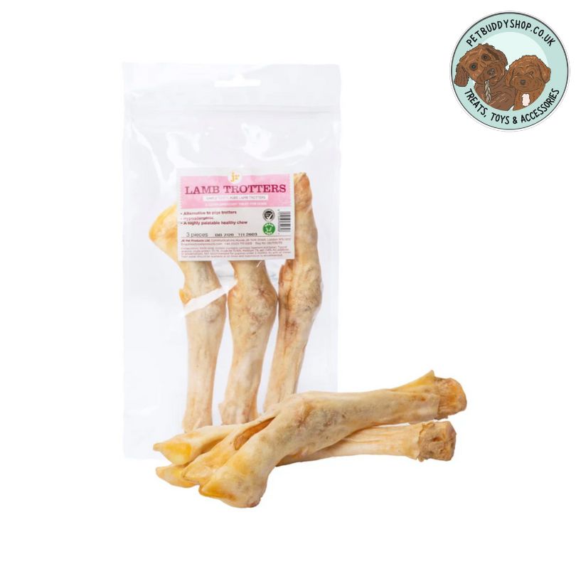 JR Pet Products Lamb Trotters, a long lasting natural dog treat for every dog.