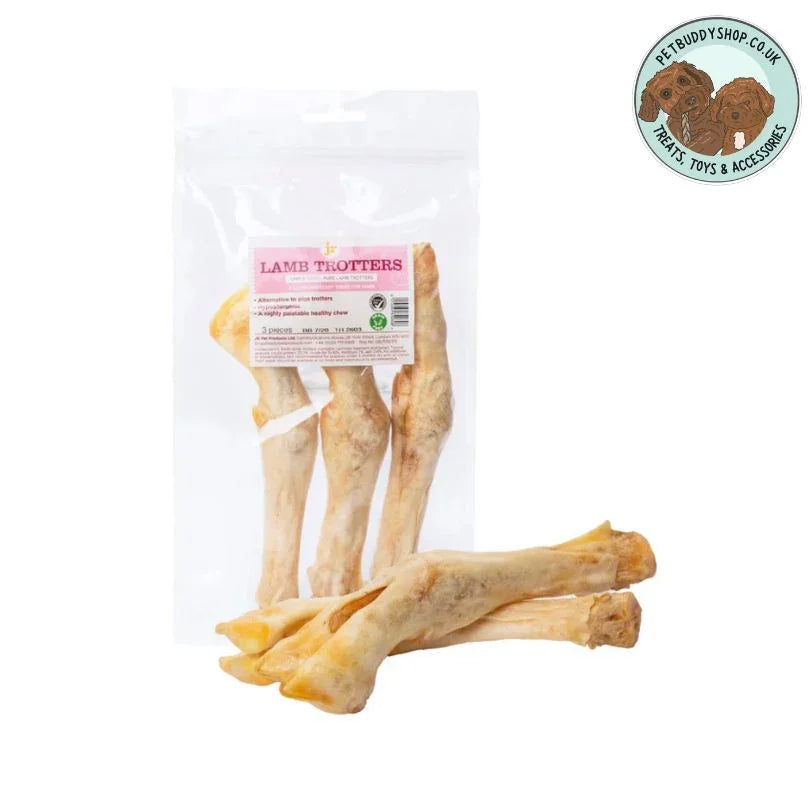 JR Pet Products Lamb Trotters, a long lasting natural dog treat for every dog.