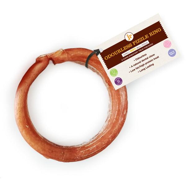JR Pet Products Odourless Beef Pizzle Ring - PetBuddy