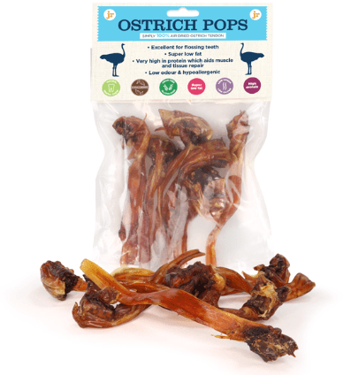 JR Pet Products Ostrich Pops Dog Treats - PetBuddy