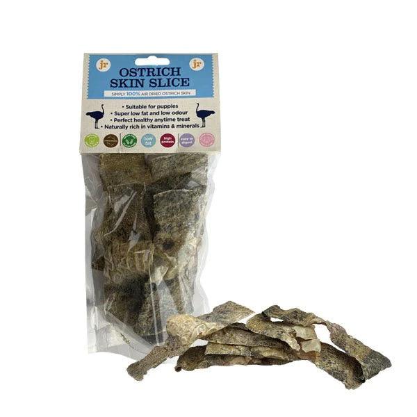 JR Pet Products Ostrich Skin Slices Dog Treats - PetBuddy