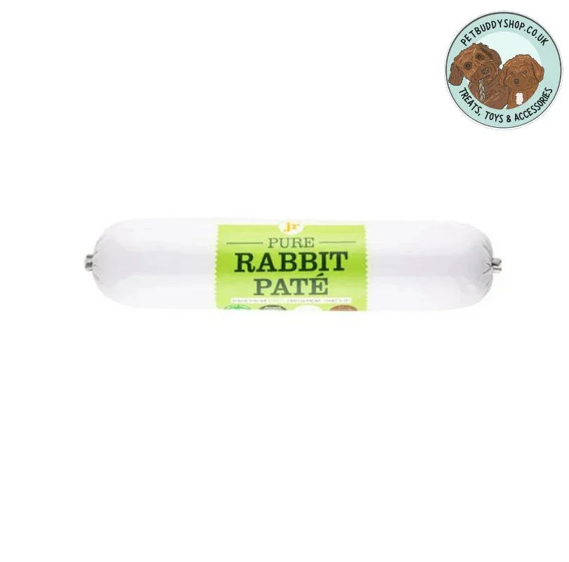 JR Pet Products Rabbit Pate - 100% rabbit meat for dogs, low-fat, perfect for using as a topper or training treat, ideal for sensitive stomachs, available at PetBuddy