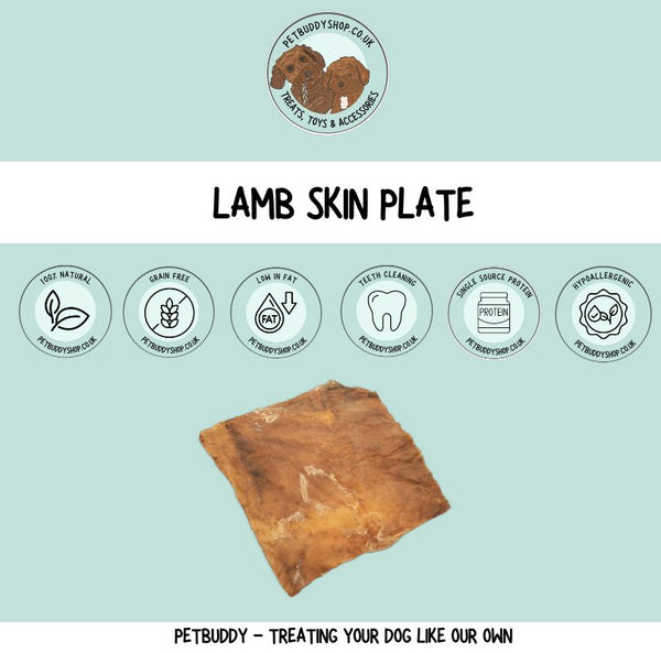 Lamb skin dog treat – natural grain free chew for dogs with sensitive stomachs