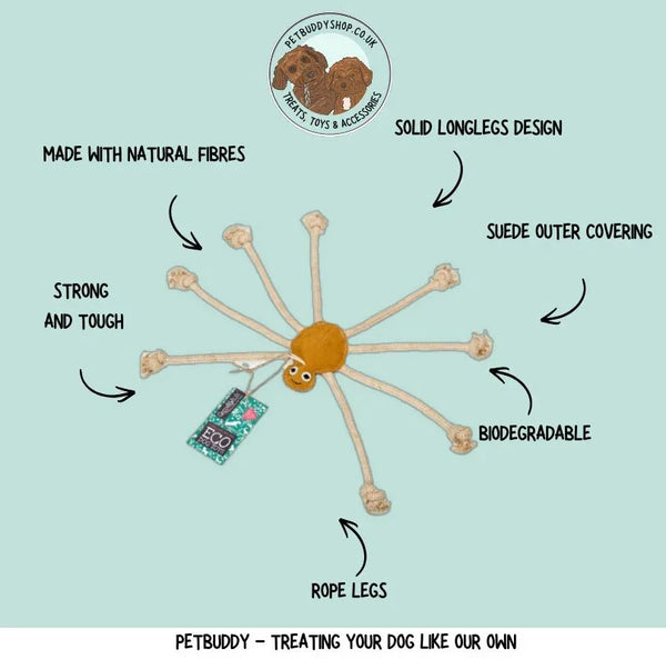  Lily Longlegs Eco Dog Toy for strong chewers