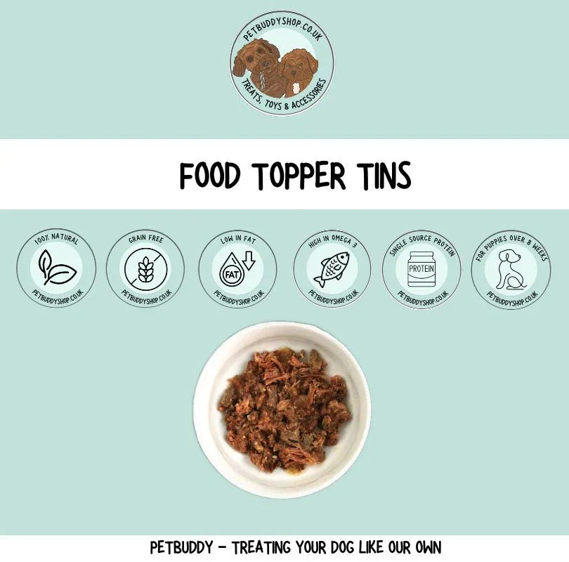 Natural dog food topper with omega 3 – grain free fish topper for dogs