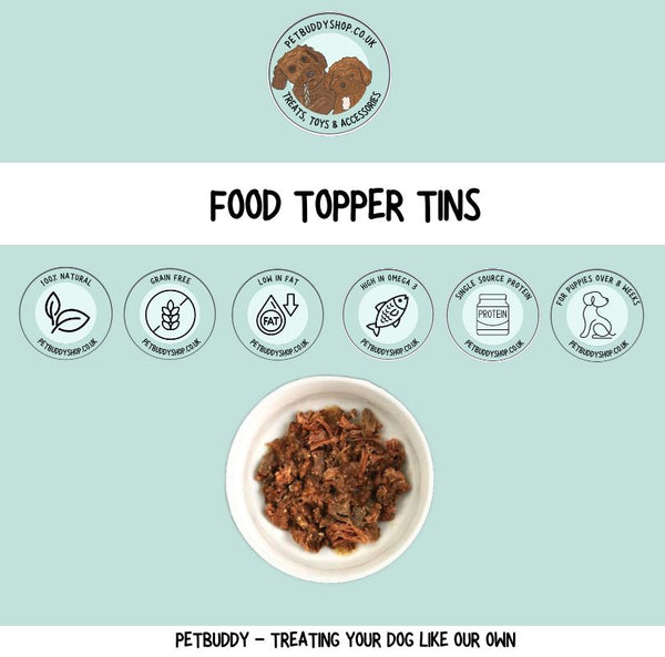 Natural dog food topper with omega 3 – grain free fish topper for dogs