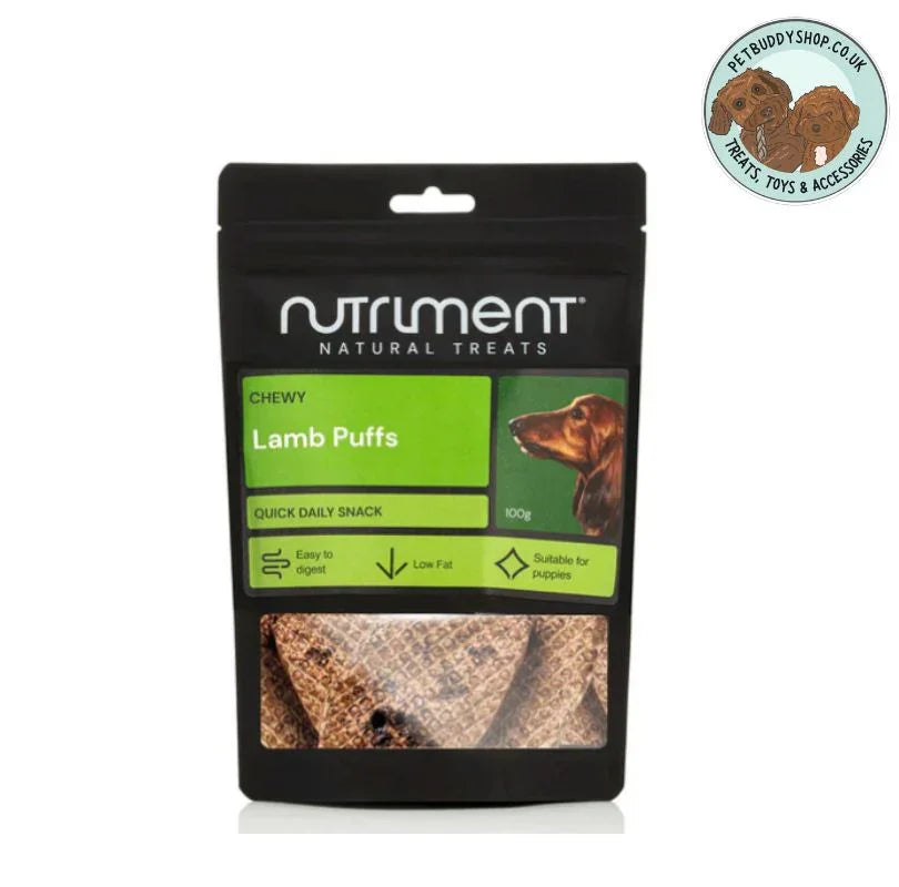 Natural lamb puffs dog treats – soft grain-free lamb lung snack for dogs