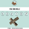 Natural Fish Skin Rolls dog treats from PetBuddy.