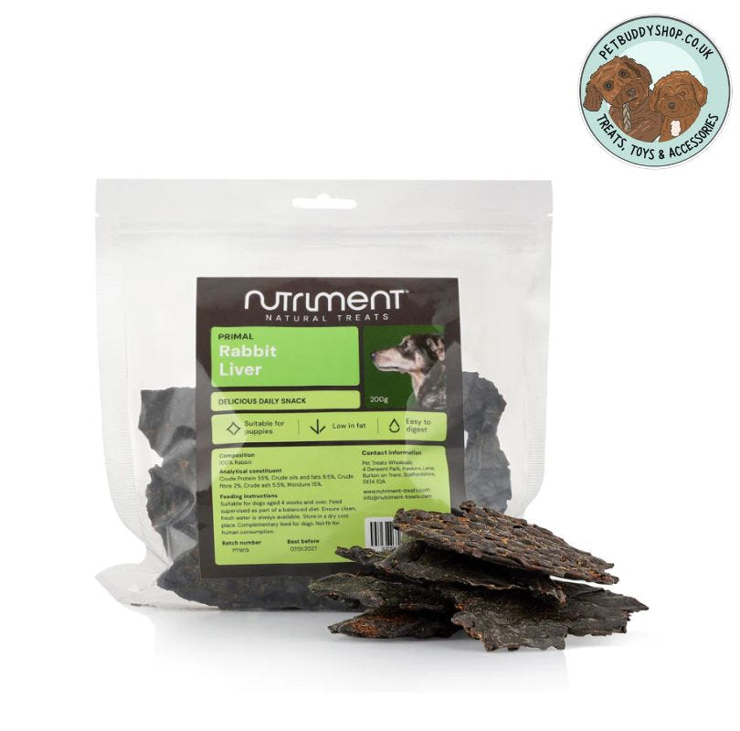 Nutriment Rabbit Liver for dogs.