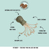 olive octopus strong dog toy