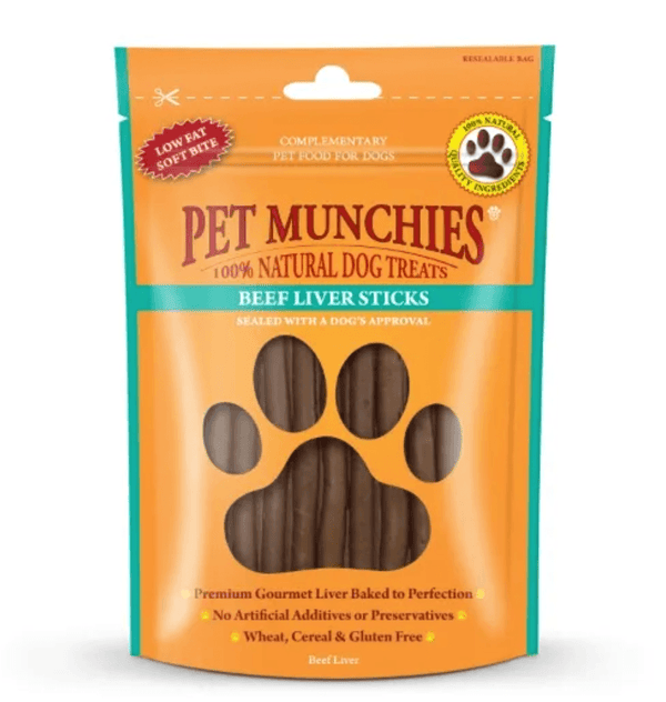 Pet Munchies Beef Liver Strips Dog Treats - PetBuddy