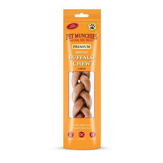 Pet Munchies Buffalo Braid | Large - PetBuddy