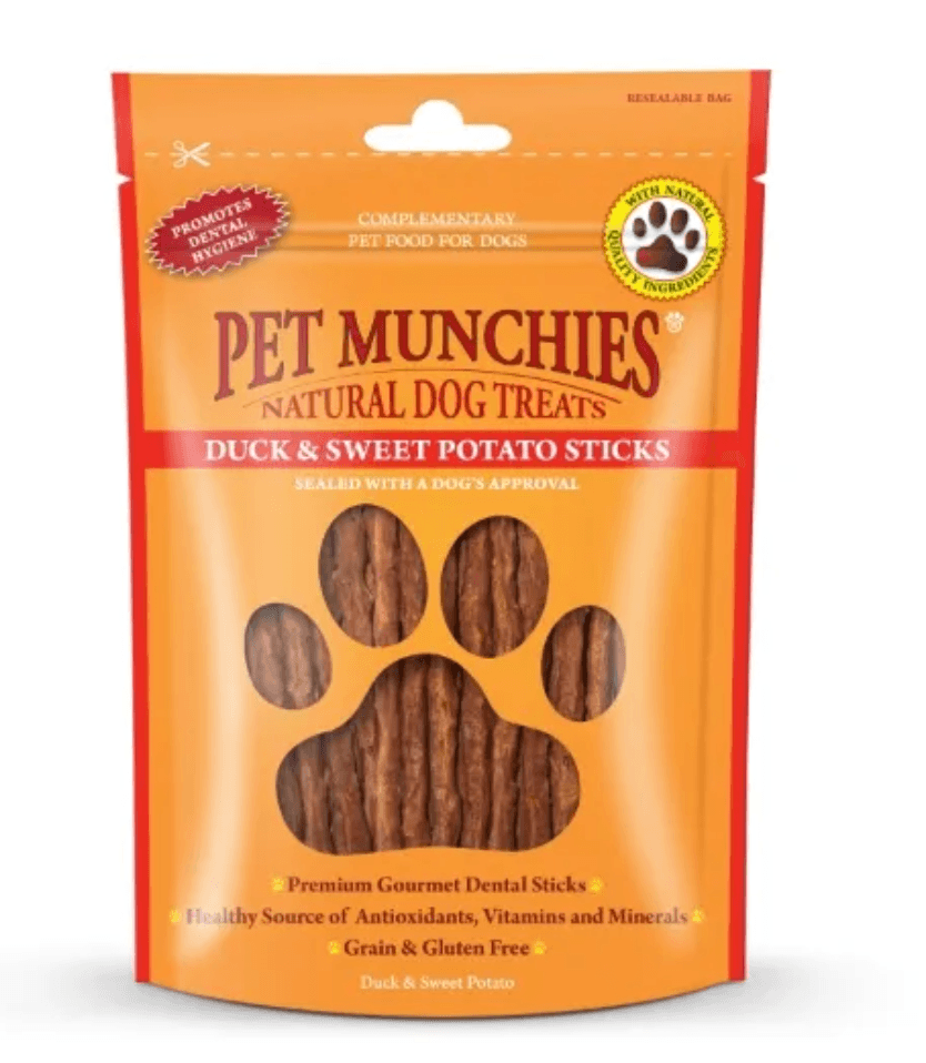 Pet Munchies Duck and Sweet Potato Sticks Dog Treats - PetBuddy