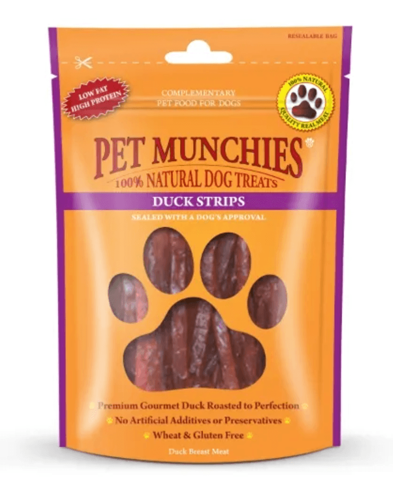 Pet Munchies Duck Strips Dog Treats - PetBuddy