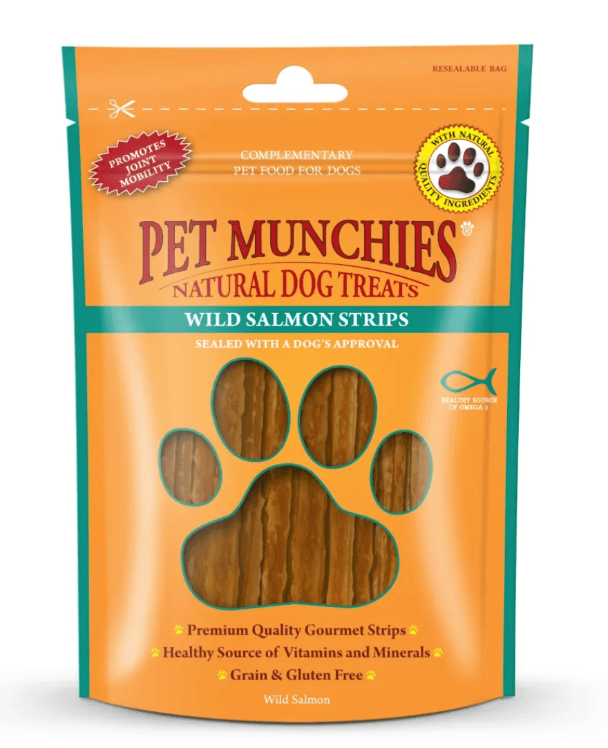 Pet Munchies Wild Salmon Strips - PetBuddy