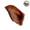 Air-dried pigs ear dog treat, a 100% natural dog treat thats full of collagen and is long lasting, a perfect natural chew for all dogs.