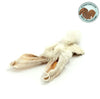 Rabbit Ears with fur, a perfect natural dog treat that's a natural de-wormer. 