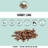 Natural rabbit lung dog treats – grain free single protein rabbit dog treats for training